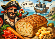 Piratbrød oppskåret