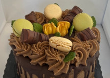 Sjokoladekake med sjokoladedrypp